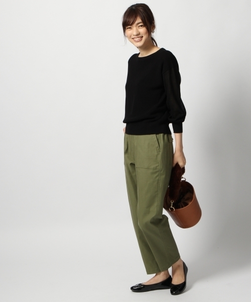 GLOBAL WORK（グローバルワーク）の「【WEB限定サイズ有】バルドマンベイカーパンツ/794486（その他パンツ・レディース・ネイビー/ブラウン/カーキ・SMALL/MEDIUM/X-LARGE/XX-LARGE）」の7枚目の写真