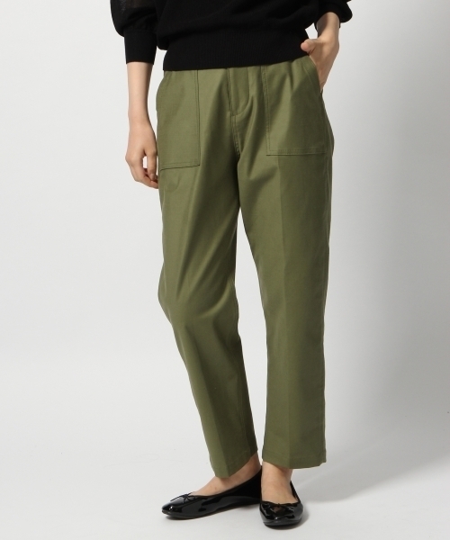 GLOBAL WORK（グローバルワーク）の「【WEB限定サイズ有】バルドマンベイカーパンツ/794486（その他パンツ・レディース・ネイビー/ブラウン/カーキ・SMALL/MEDIUM/X-LARGE/XX-LARGE）」の9枚目の写真