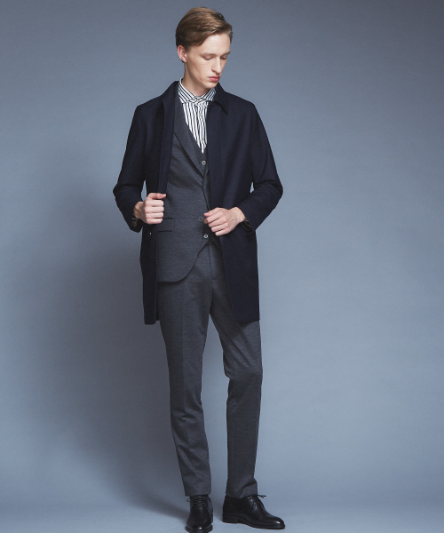 ABAHOUSE（アバハウス）の「【Recency of Mine/セットアップ対応】ウールモクロディジャケット（テーラードジャケット・メンズ・ネイビー/チャコールグレー・44/46/48/50）」の7枚目の写真