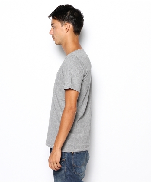 AZUL by moussy（アズールバイマウジー）の「30Sナチュラルソフト天竺デオドラント半袖VNT（Tシャツ/カットソー・メンズ・ホワイト/ブラック/パープル/トップグレー/オレンジ系その他・MEDIUM/SMALL/LARGE/X-SMALL/X-LARGE）」の7枚目の写真