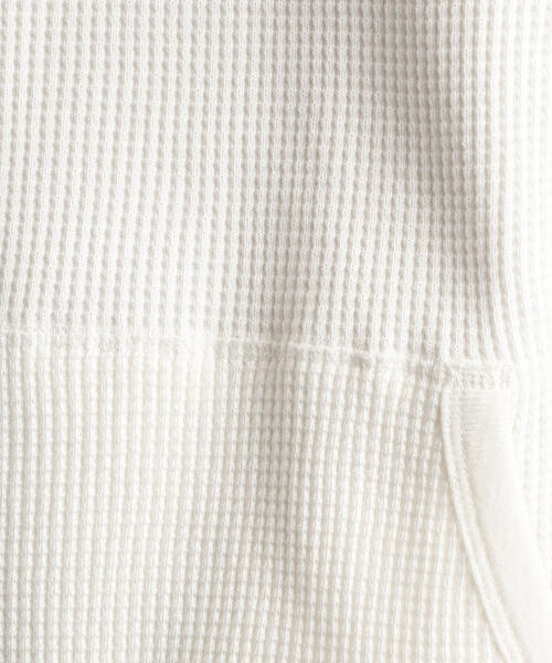 Healthknit（ヘルスニット）の「別注 ［ヘルスニット］SC Healthknit  GLR SHワッフルパーカー / フーディー ◆（パーカー・メンズ・グレー/オフホワイト・S/M/L）」の13枚目の写真