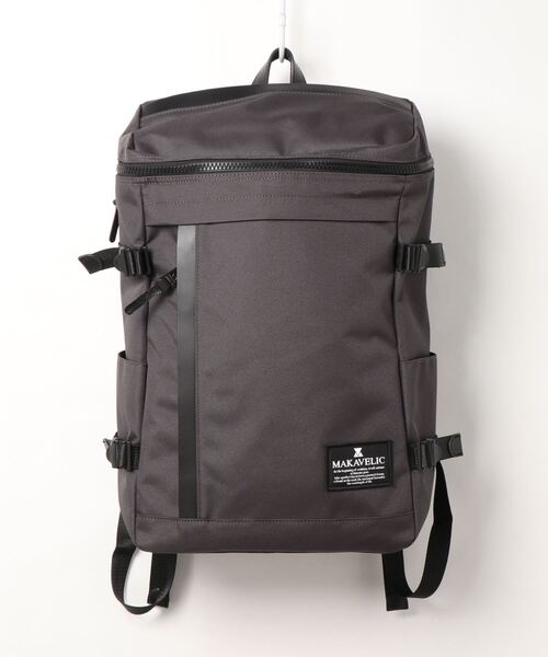 MAKAVELIC（マキャベリック）の「【62】【it】【MAKAVELIC】 CHASE RECTANGLE DAYPACK（バックパック/リュック・レディース・ブラック/ダークネイビー/ライトグレー/ダークグレー・FREE）」の3枚目の写真