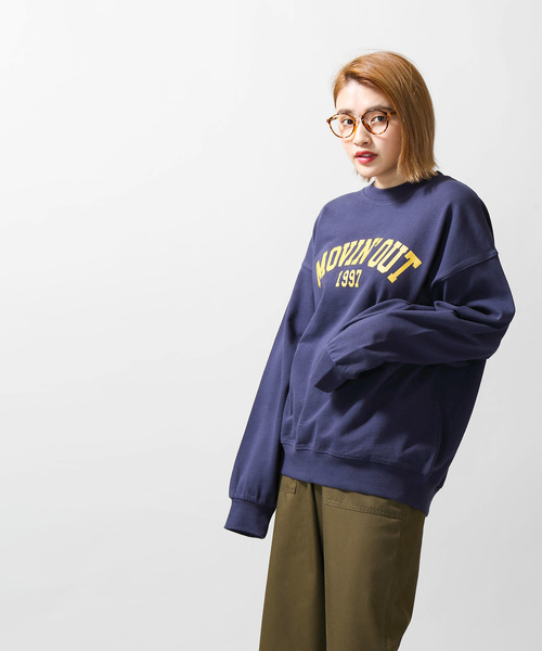 WEGO(ウィゴー)の「WEGO/カレッジロゴプリントスウェット(スウェット・レディース・ベージュ/ネイビー/オフホワイト/ピンク・FREE)」の16枚目の写真