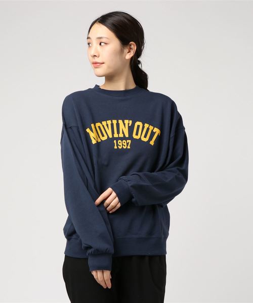 WEGO(ウィゴー)の「WEGO/カレッジロゴプリントスウェット(スウェット・レディース・ベージュ/ネイビー/オフホワイト/ピンク・FREE)」の15枚目の写真