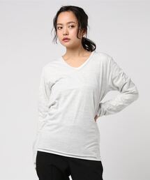 【Bl】アンサンブルVネック長袖Tシャツ