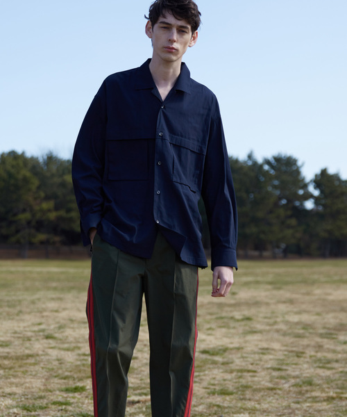 MAISON SPECIAL(メゾンスペシャル)の「オーバーサイズヨークオープンカラーシャツ 【MAISON SPECIAL/メゾンスペシャル】(シャツ/ブラウス・メンズ・ベージュ/ネイビー/ピンク・44/46/48)」の17枚目の写真