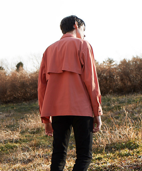 MAISON SPECIAL(メゾンスペシャル)の「オーバーサイズヨークオープンカラーシャツ 【MAISON SPECIAL/メゾンスペシャル】(シャツ/ブラウス・メンズ・ベージュ/ネイビー/ピンク・44/46/48)」の12枚目の写真