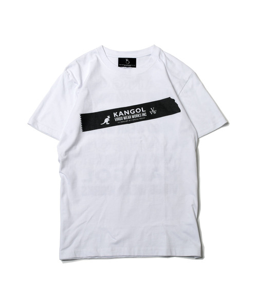 KANGOL(カンゴール)の「KANGOL×VIRGOwearworks BIG TAPE S/S(Tシャツ/カットソー)」|ホワイト