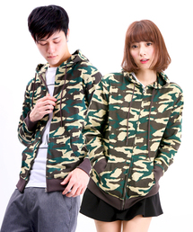 WEGO | WEGO/カモフラZIPパーカー(パーカー)