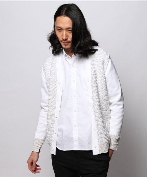 Lui's（ルイス）の「lotholon カーディガン（カーディガン/ボレロ・メンズ・ホワイト・44/46）」の6枚目の写真
