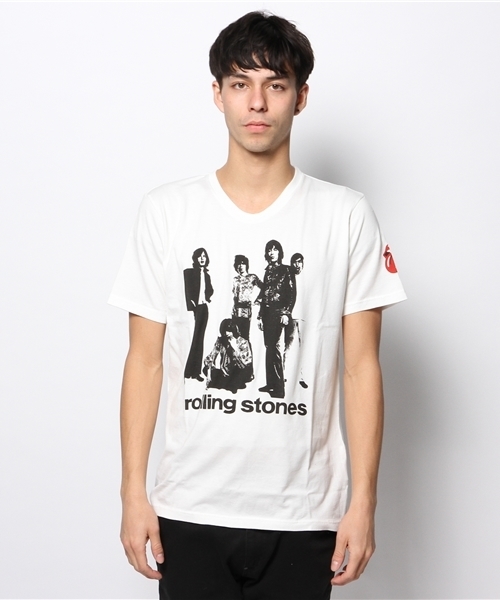 HYSTERIC GLAMOUR(ヒステリックグラマー)の「RS/ROLLING STONES JJF pt UネックT-SH(Tシャツ/カットソー・メンズ・ホワイト・MEDIUM/SMALL/LARGE)」の2枚目の写真