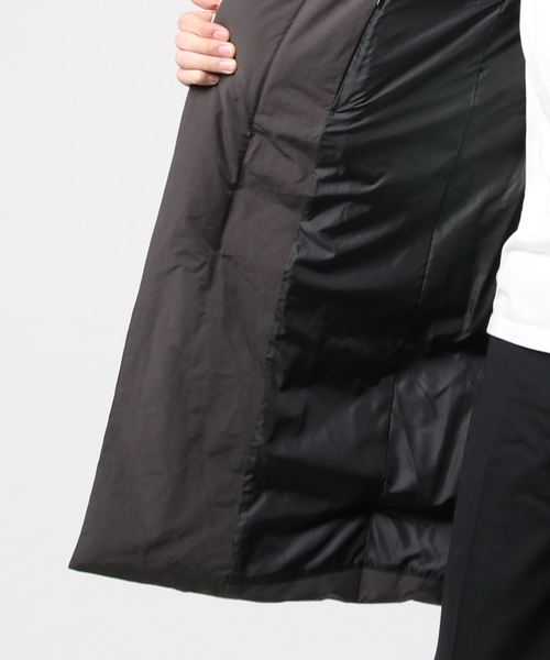 ATTACHMENT（アタッチメント）の「Pe/Nyピーチスキンフーデットダウンコート（ダウンジャケット/コート・メンズ・ブラック/グレー系その他・1/2/3）」の5枚目の写真