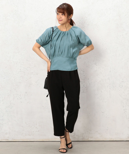 Cheek(チーク)の「ベルト付タックパンツ(その他パンツ・レディース・ブラック/ベージュ・SMALL/MEDIUM)」の6枚目の写真