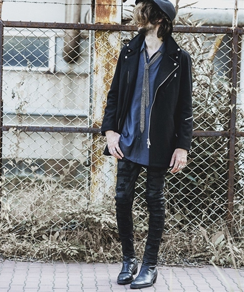 NO ID.（ノーアイディ）の「mj6790-メルトンライダースコート