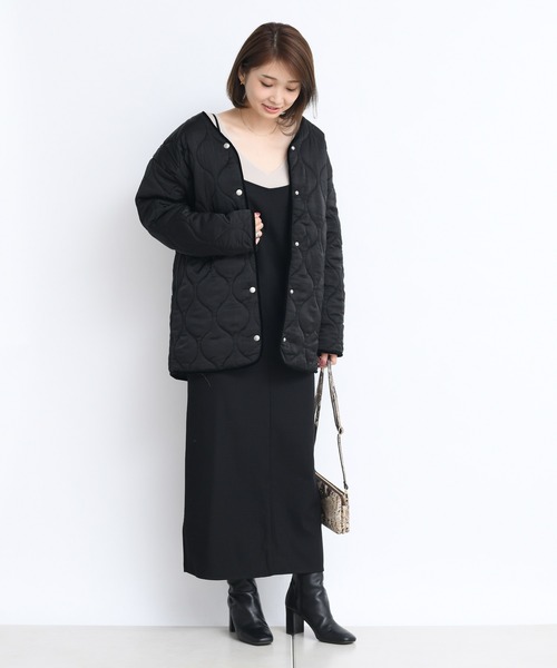 DouDou(ドゥドゥ)の「キルティングブルゾン(その他アウター・レディース・ホワイト/ブラック・FREE)」の7枚目の写真