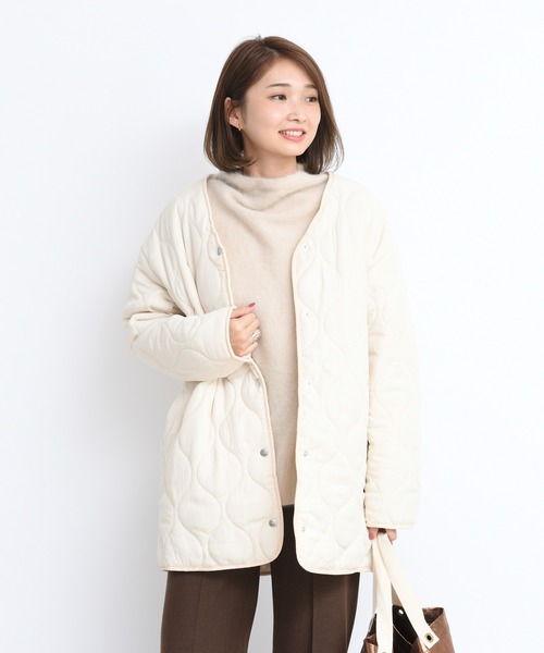 DouDou(ドゥドゥ)の「キルティングブルゾン(その他アウター・レディース・ホワイト/ブラック・FREE)」の15枚目の写真