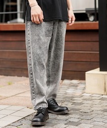 ワイド テーパード バギー デニムパンツ
