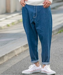 ワイド テーパード バギー デニムパンツ