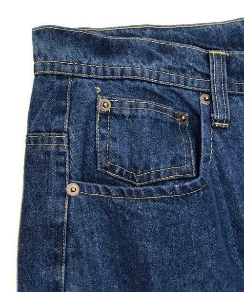 Beno（ビーノ）の「ワイド テーパード バギー デニムパンツ（デニムパンツ・メンズ・ライトグレー/ブラック/インディゴブルー/サックスブルー/ライトインディゴブルー/ワンウォッシュ/ブルー系その他2/ブルー系その他/キナリ/グリーン/ブラック系その他・L/S/M）」の20枚目の写真