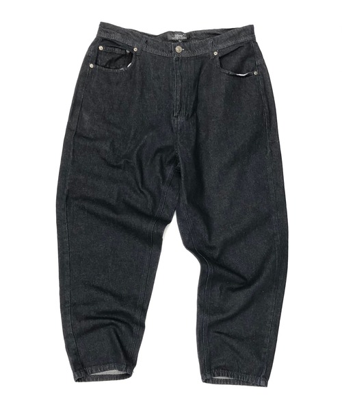 Beno（ビーノ）の「ワイド テーパード バギー デニムパンツ（デニムパンツ・メンズ・ライトグレー/ブラック/インディゴブルー/サックスブルー/ライトインディゴブルー/ワンウォッシュ/ブルー系その他2/ブルー系その他/キナリ/グリーン/ブラック系その他・L/S/M）」の12枚目の写真