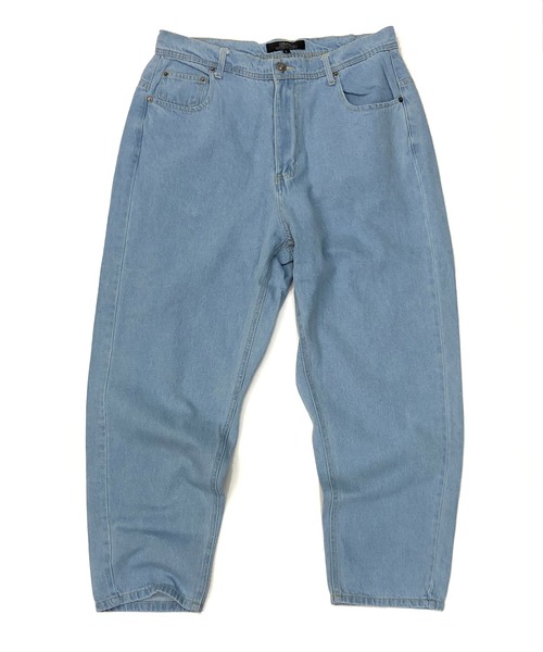 Beno（ビーノ）の「ワイド テーパード バギー デニムパンツ（デニムパンツ・メンズ・ライトグレー/ブラック/インディゴブルー/サックスブルー/ライトインディゴブルー/ワンウォッシュ/ブルー系その他2/ブルー系その他/キナリ/グリーン/ブラック系その他・L/S/M）」の16枚目の写真