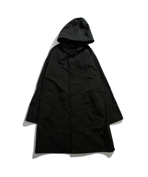 YELLOW RUBY(イエロールビー)の「Nylon Ripstop Hoodie 撥水 ナイロン リップストップ フード コート(トレンチコート・メンズ・ブラック/カーキ・MEDIUM/LARGE)」の19枚目の写真