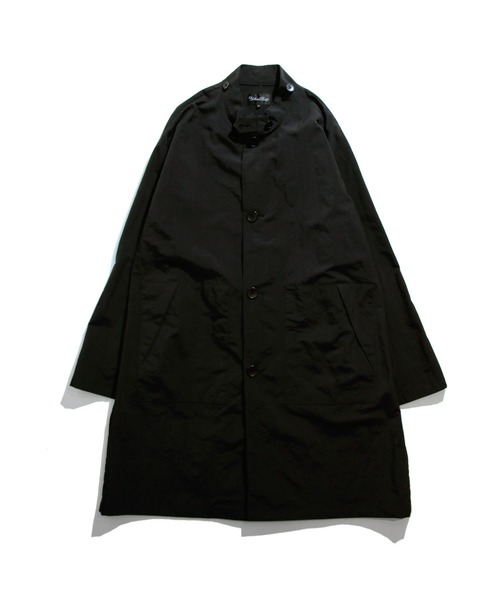 YELLOW RUBY(イエロールビー)の「Nylon Ripstop Hoodie 撥水 ナイロン リップストップ フード コート(トレンチコート・メンズ・ブラック/カーキ・MEDIUM/LARGE)」の18枚目の写真
