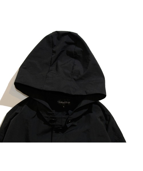 YELLOW RUBY(イエロールビー)の「Nylon Ripstop Hoodie 撥水 ナイロン リップストップ フード コート(トレンチコート・メンズ・ブラック/カーキ・MEDIUM/LARGE)」の15枚目の写真