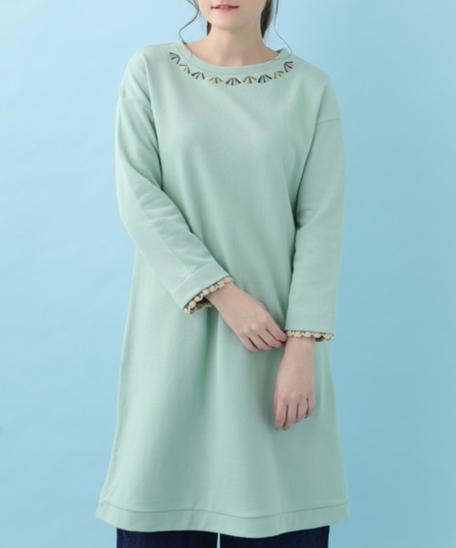 セール ワンピース ドレス 翼モチーフウラケワンピース ワンピース ワンピース Jocomomola ホコモモラ のファッション