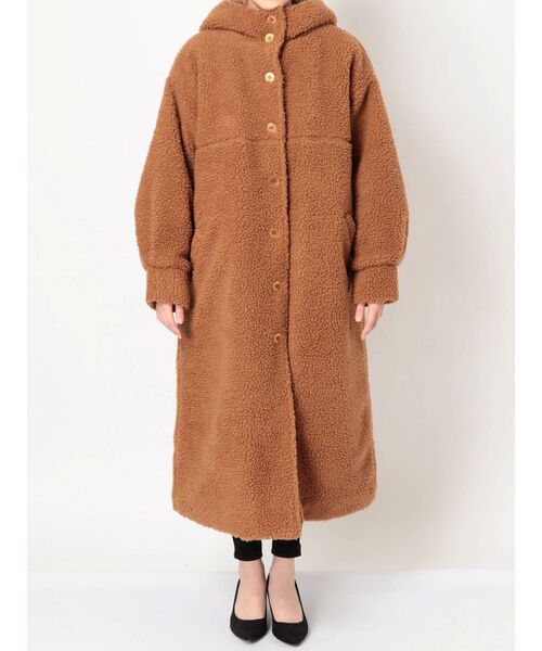 EMODA（エモダ）の「フーディボアロングコート（その他アウター）」 - WEAR