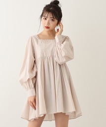 パフスリーブコットンチュニック