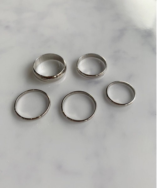 Port（ポート）の「メタル ラウンド セットリング【5set】（リング）」 WEAR