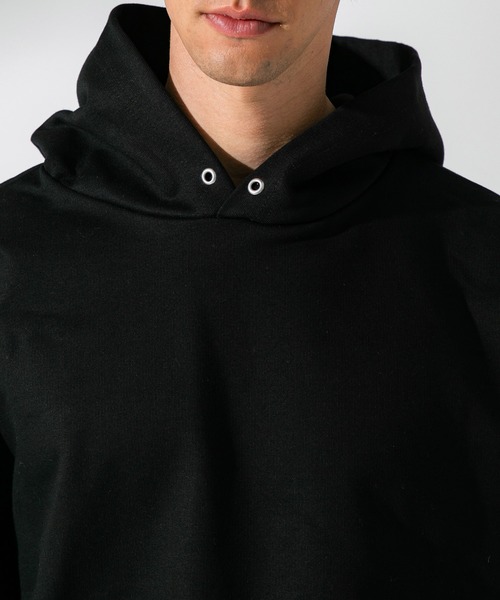 UNITED TOKYO（ユナイテッドトウキョウ）の「ハードウラケハーフスリーブフードプルオーバー/スウェット（パーカー・メンズ・ブラック/グリーン/サックスブルー/パープル・1/2/3）」の11枚目の写真