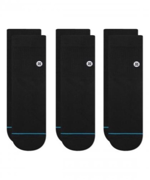 STANCE(スタンス)の「STANCE / スタンス ICON QUARTER 3 PACK アイコン クォーター 3パック(ソックス/靴下・メンズ・ホワイト/ブラック/マルチ・FREE)」の2枚目の写真