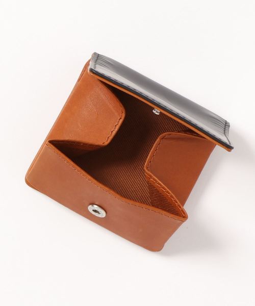 Otias（オティアス）の「オティアス Otias / コードバン調牛革バイカラーコインケース（財布・メンズ・ブラック×イエロー/ブラック×ブルー/ブラック×グリーン/ブラック×レッド・FREE）」の8枚目の写真