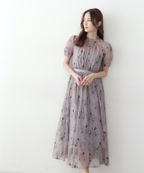 バイカラーレースドレス ドレス Jill By Jillstuart ジルバイジルスチュアート のファッション通販 Zozotown