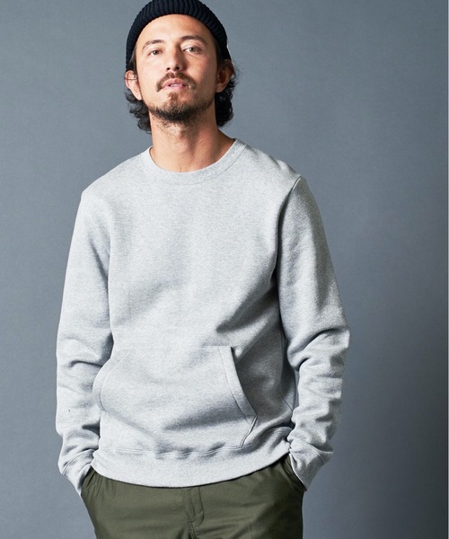 HELLER'S CAFE 両Vカンガルーポケット付　スウェット　グレー OUTDOOR PRODUCTS APPAREL（アウトドアプロダクツアパレル）の