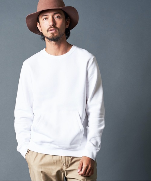 Magine(マージン)の「BACK BRUSHED SWEAT KANGAROO PKT C/N L/S:バック ブラッシュドスウェット カンガルーポケット クルーネック(スウェット・メンズ・ホワイト/ブラック/ネイビー/グレー・44/46/48)」の6枚目の写真