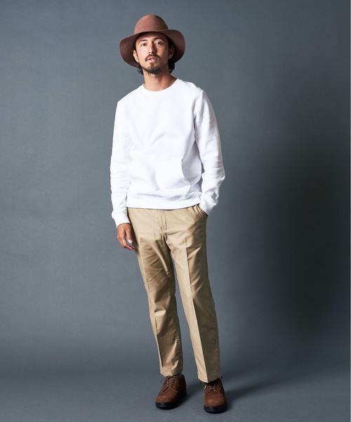 Magine(マージン)の「BACK BRUSHED SWEAT KANGAROO PKT C/N L/S:バック ブラッシュドスウェット カンガルーポケット クルーネック(スウェット・メンズ・ホワイト/ブラック/ネイビー/グレー・44/46/48)」の19枚目の写真