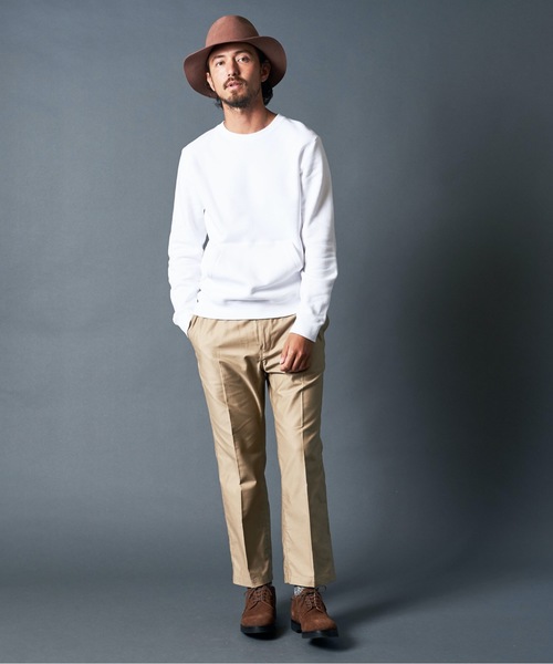 Magine(マージン)の「BACK BRUSHED SWEAT KANGAROO PKT C/N L/S:バック ブラッシュドスウェット カンガルーポケット クルーネック(スウェット・メンズ・ホワイト/ブラック/ネイビー/グレー・44/46/48)」の20枚目の写真