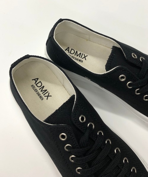 ADMIX/ATELIER SAB MEN(アドミックスアトリエサブメン)の「オリジナル レースアップ ローカット キャンバス スニーカー(スニーカー・メンズ・ホワイト/ブラック・48/50)」の8枚目の写真