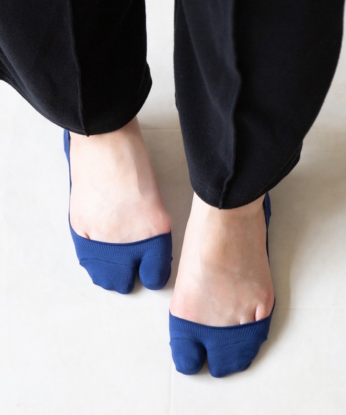 welleg（ウェレッグ）の「かかとすべり止め付き 浅め 足袋フットカバー（ソックス/靴下・レディース・グレー/ベージュ/ホワイト/ブラック/ネイビー・LL/M/L）」の5枚目の写真