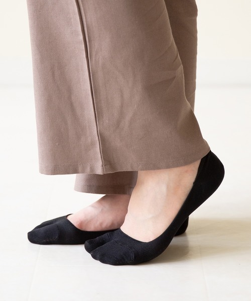 welleg（ウェレッグ）の「かかとすべり止め付き 浅め 足袋フットカバー（ソックス/靴下・レディース・グレー/ベージュ/ホワイト/ブラック/ネイビー・LL/M/L）」の14枚目の写真