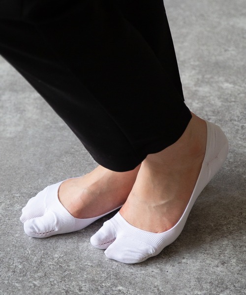 welleg（ウェレッグ）の「かかとすべり止め付き 浅め 足袋フットカバー（ソックス/靴下・レディース・グレー/ベージュ/ホワイト/ブラック/ネイビー・LL/M/L）」の21枚目の写真