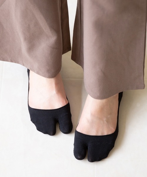 welleg（ウェレッグ）の「かかとすべり止め付き 浅め 足袋フットカバー（ソックス/靴下・レディース・グレー/ベージュ/ホワイト/ブラック/ネイビー・LL/M/L）」の13枚目の写真