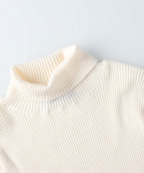 HONEYSUCKLE ROSE（ハニーサックルローズ）の「【HONEYSUCKLE ROSE】タートルネックニット（ニット/セーター・レディース・ブラウン/オフホワイト/ブルー・M/L）」の10枚目の写真