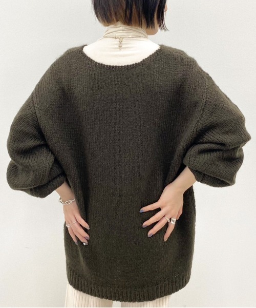 apres jour mignon（アプレジュールミニョン）の「Vニット+タートルインナーセット【ZOZOTOWN限定アイテム】（ニット/セーター・レディース・ダークブラウン/モスグリーン/ダークブルー/ライトベージュ・X-LARGE/フリー）」の9枚目の写真
