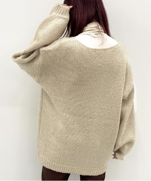 apres jour mignon（アプレジュールミニョン）の「Vニット+タートルインナーセット【ZOZOTOWN限定アイテム】（ニット/セーター・レディース・ダークブラウン/モスグリーン/ダークブルー/ライトベージュ・X-LARGE/フリー）」の16枚目の写真