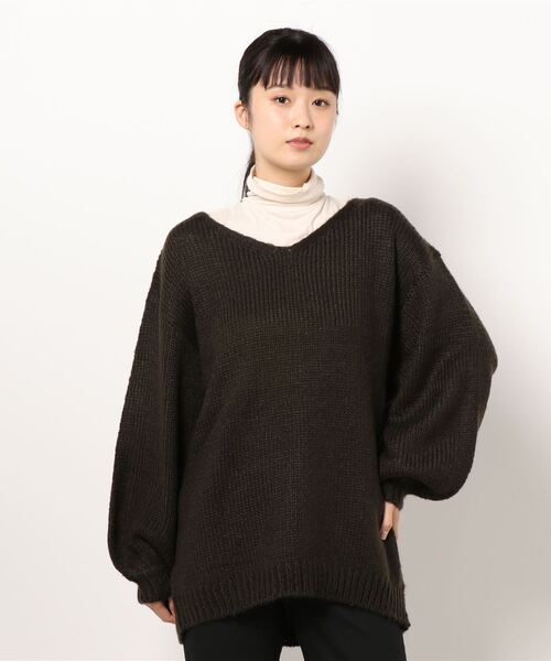 naptime ニットセット　size:M ハイネックラーベン編オーバーサイズニット＜大きいサイズ有