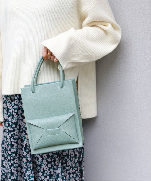 SLOBE IENA（スローブイエナ）の「【ADD CULUMN/アドカラム】PAKET ショルダーバッグ◆（ショルダーバッグ・レディース・ブルー/キャメル/ナチュラル・FREE）」の3枚目の写真